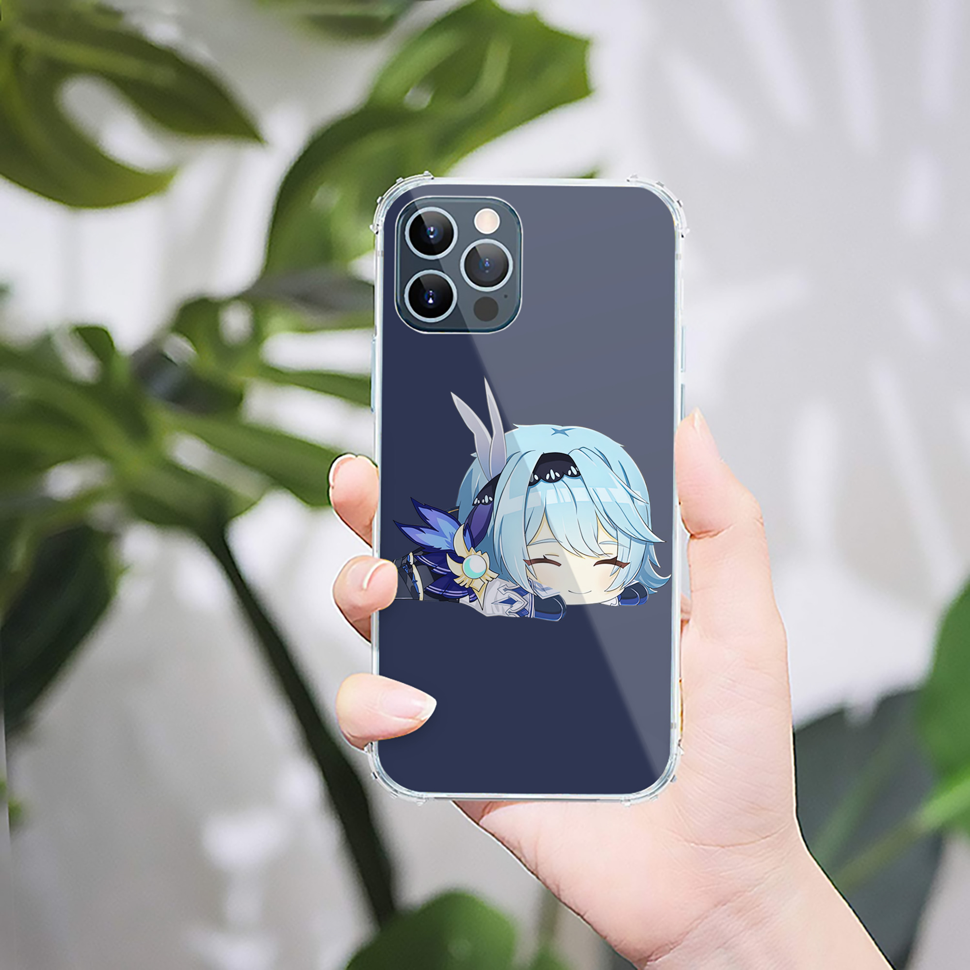 げんし神 优菈 ゆうら genshin Yūra 【iPhone 12シリーズ対応】透明スマホケース（クリアソフトケース）